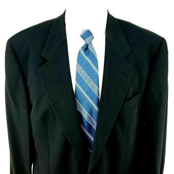 BOSS Hugo Boss Akropolis 42L 2 Button Black Wool B - Picture 1 of 11